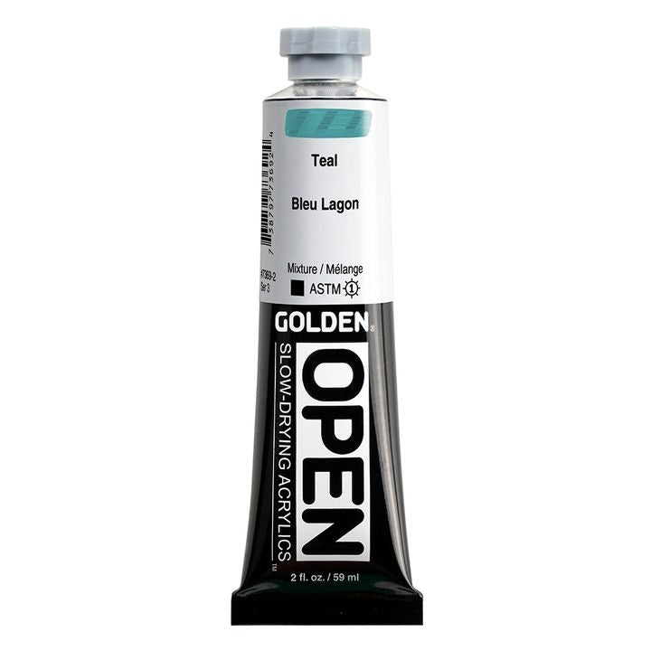 GOLDEN OPEN lassan száradó akrilfesték 59 ml – 7369 Teal