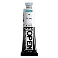 GOLDEN OPEN lassan száradó akrilfesték 59 ml – 7369 Teal