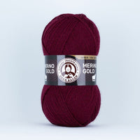 Madame Tricote Paris Merino Gold 100 g kötőfonal – bordó