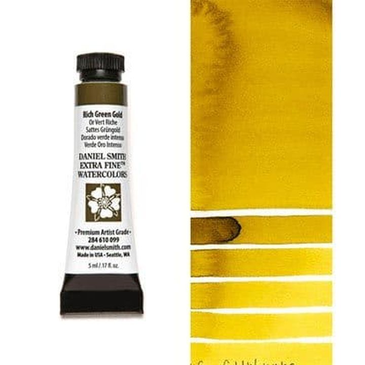Akvarell festék Daniel Smith Extra Fine – 099 Rich Green Gold