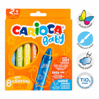 Carioca Baby Wild zsírkréta 2+, 8 db