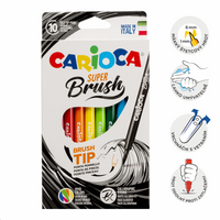 Carioca Brush ecsetfilc készlet, 10 db, vegyes színek