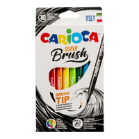 Carioca Brush ecsetfilc készlet, 10 db, vegyes színek