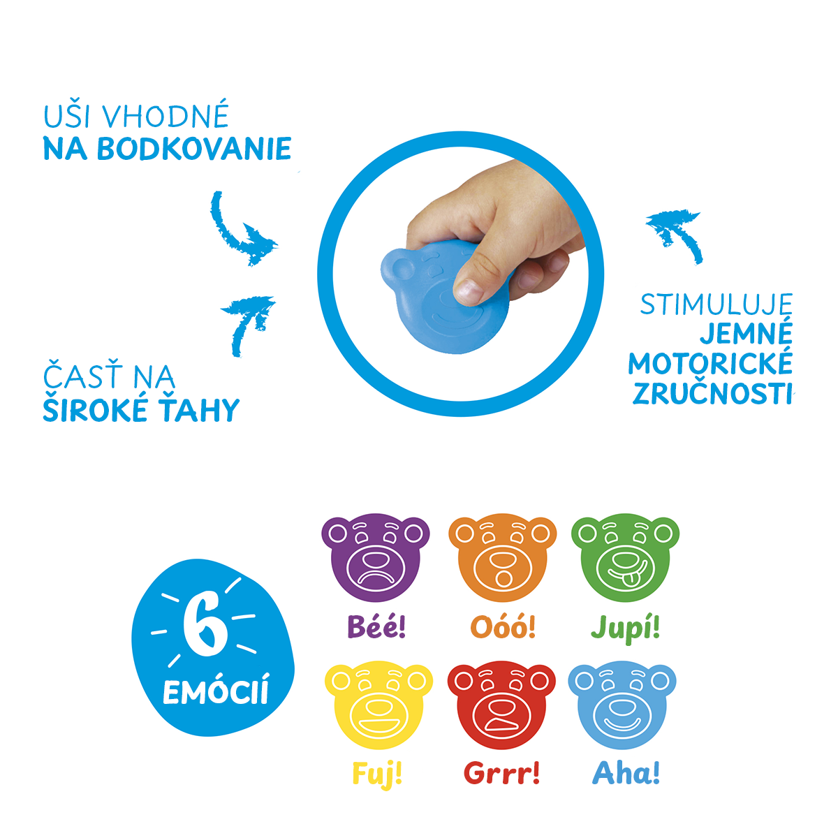 Carioca Baby Wild zsírkréta 2+, 8 db