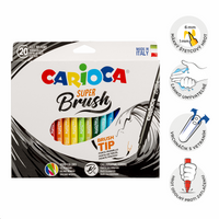 Carioca Brush ecsetfilc készlet, 20 db, vegyes színek