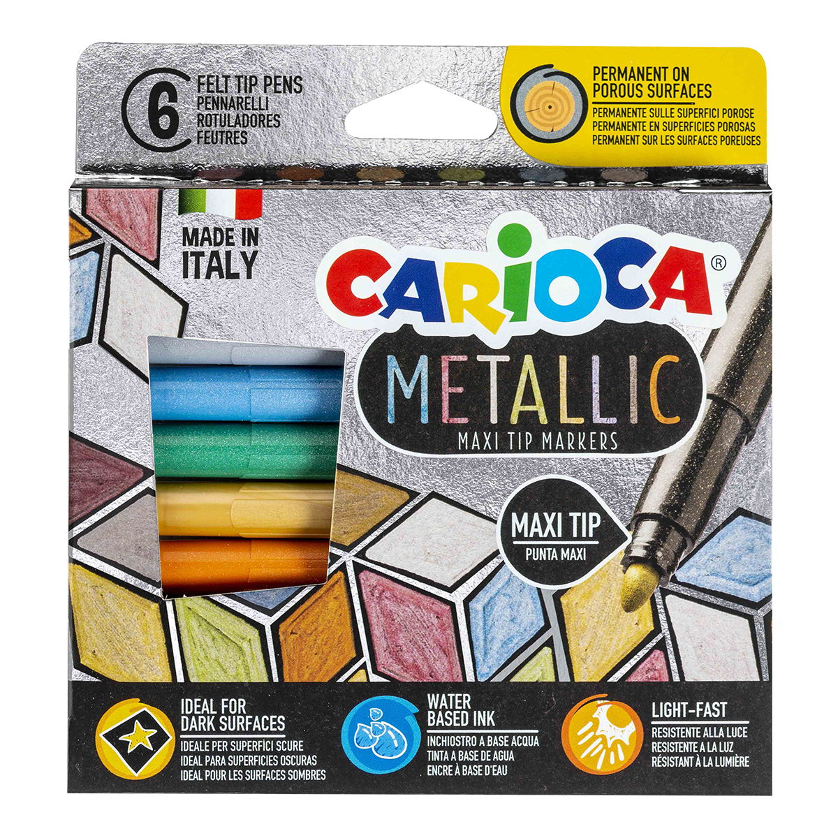 Carioca Metallic filctollak, hegy, vegyes színek