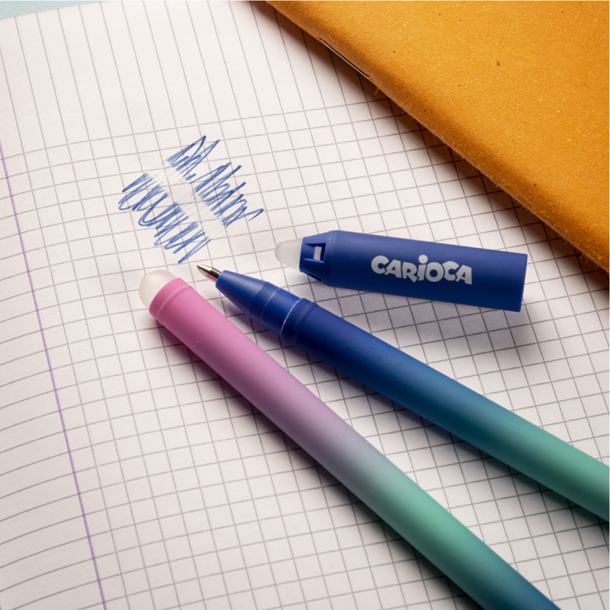 Carioca Oops Easy törölhető toll, kék tinta, 12 db-os csomag