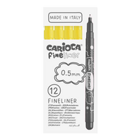Carioca Fineliner tűfilc készlet 0,5 mm – 12 db