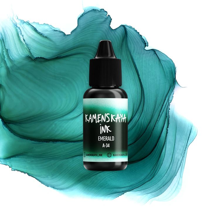 Alkoholos tinta KAMENSKAYA A-LINE 15ml – A-34 smaragd