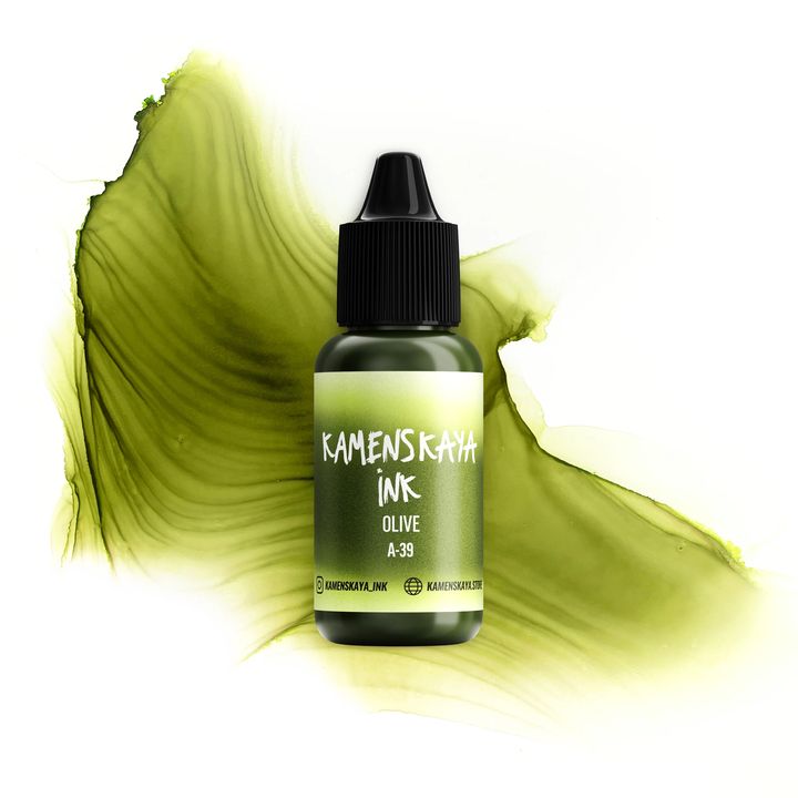 Alkoholos tinta KAMENSKAYA A-LINE 15ml – A-39 olajbogyó