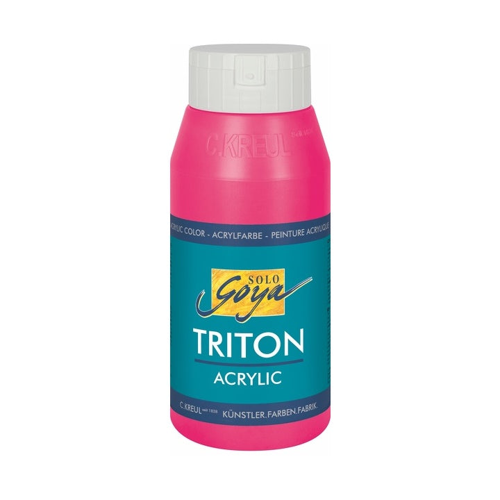Akrilfesték Solo Goya TRITON 750 ml – Fluoreszkáló rózsaszín