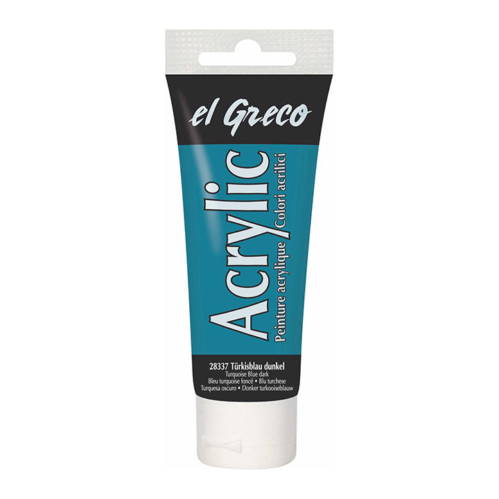 Akrilfesték El Greco 75 ml – Dark Turquoise Blue