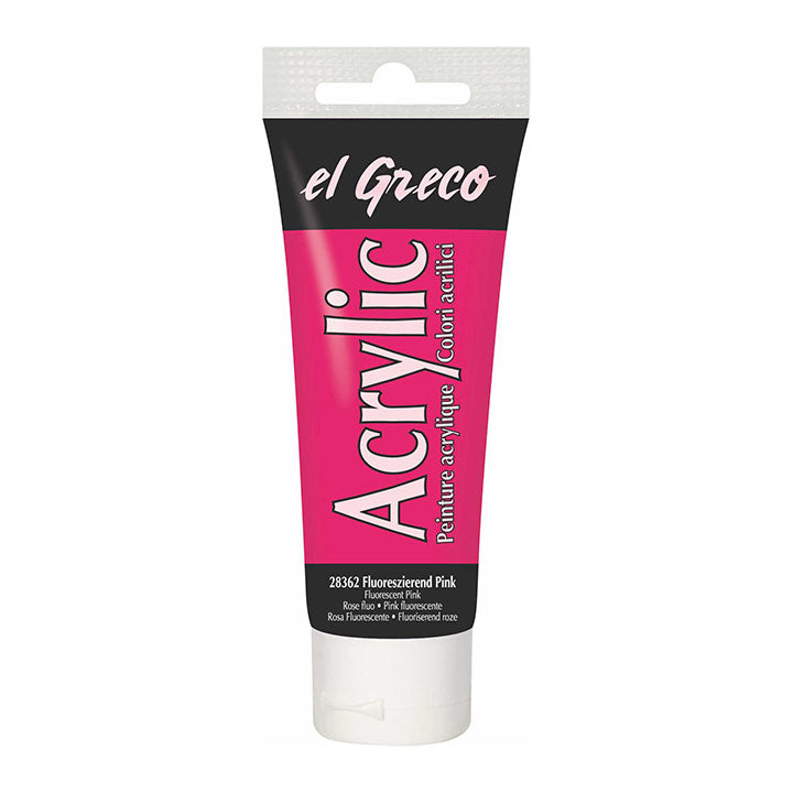 Akrilfesték El Greco 75 ml – Fluorescent Pink