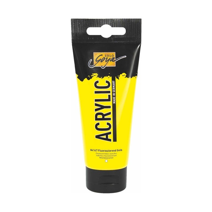 Akrilfesték Solo Goya Acrylic 100 ml – 47 Fluoreszkáló sárga