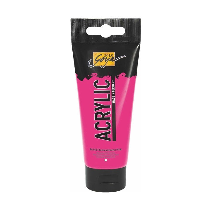 Akrilfesték Solo Goya Acrylic 100 ml – 48 Fluoreszkáló rózsaszín