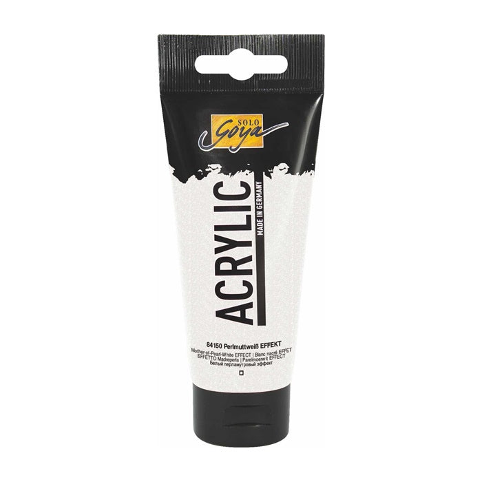 Akrilfesték Solo Goya Acrylic 100 ml – 50 Mother of Pearl White