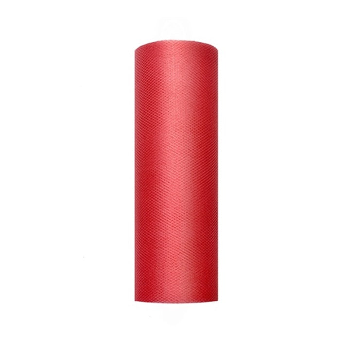 Dekoratív tül 15 cm x 9 m – Red