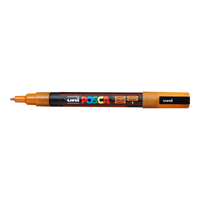 Posca filctoll PC-3ML, 0,9-1,3 mm, csillámos – narancssárga (L4