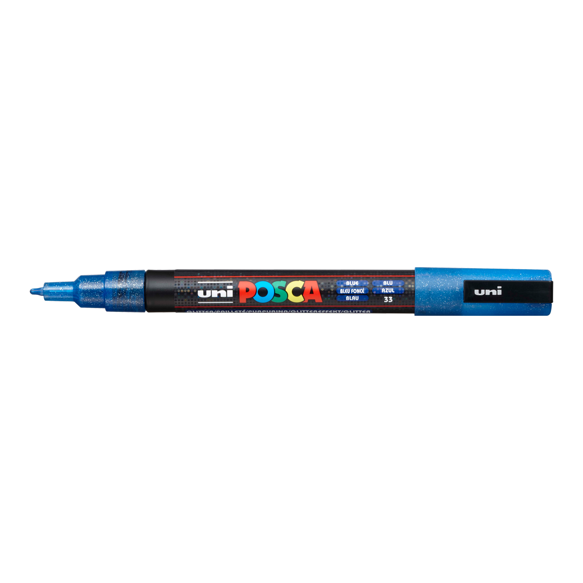 Posca filctoll PC-3ML, 0,9-1,3 mm, csillámos – kék (L33