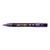 Posca filctoll PC-3ML, 0,9-1,3 mm, csillámos – lila (L12