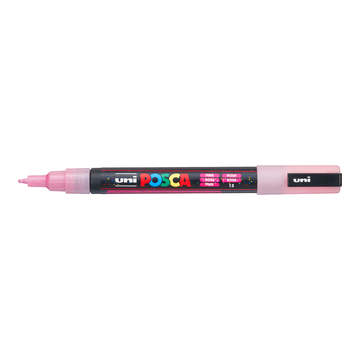 Posca filctoll PC-3ML, 0,9-1,3 mm, csillámos – rózsaszín (L13