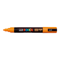 Posca PC-5M akril filctoll, 1,8 - 2,5 mm, élénksárga (3)
