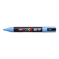 Posca PC-5M akril filctoll, 1,8 – 2,5 mm, égszínkék (48)