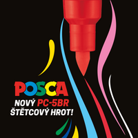 Posca akrilfilc PC-5BR, 1 - 4 mm, fehér