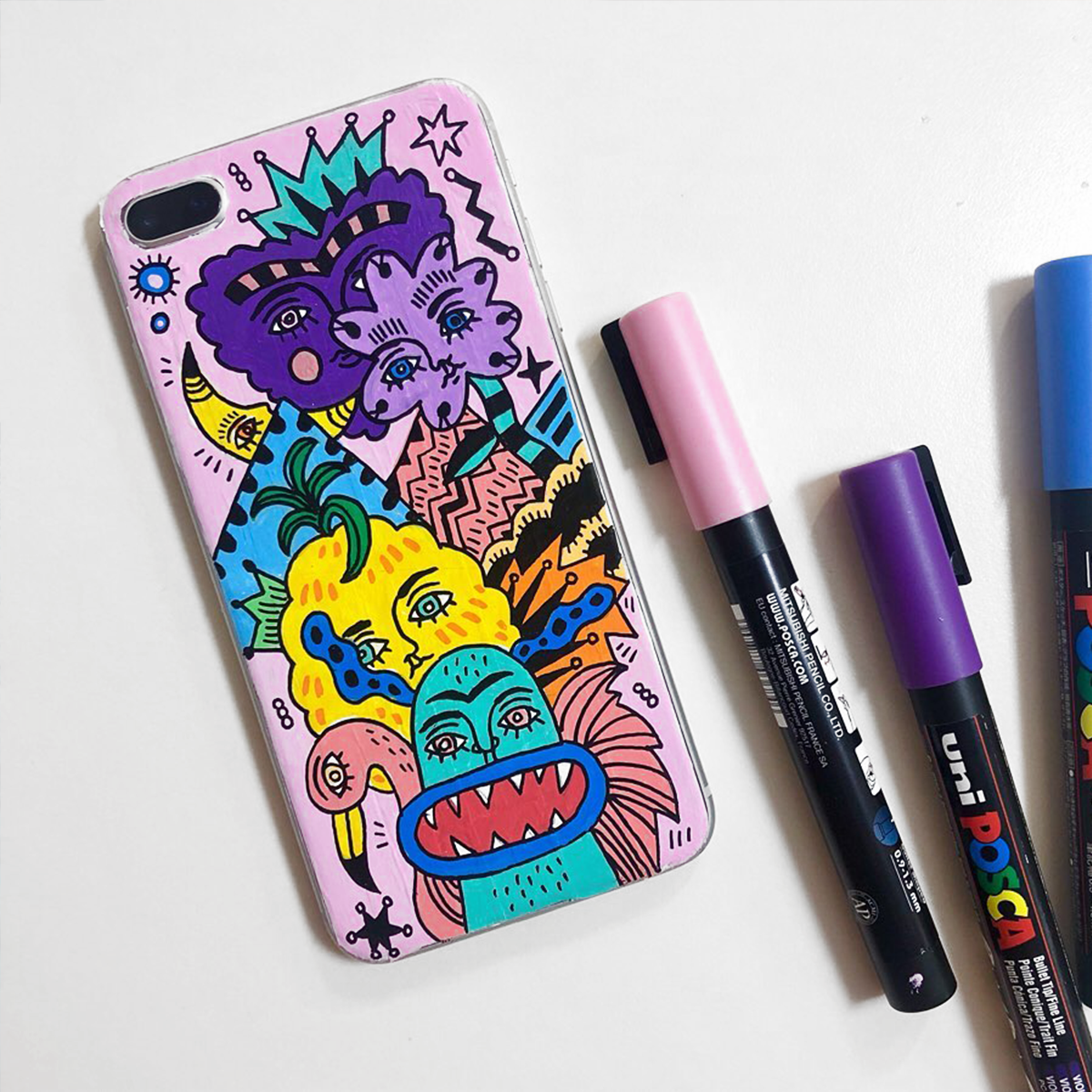 Posca PC-5M akril filctoll, 1,8 – 2,5 mm, égszínkék (48)