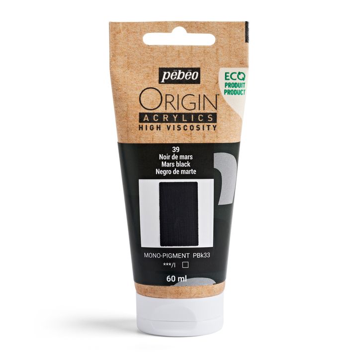 Pebeo ORIGIN akrilfesték 60 ml – Mars fekete