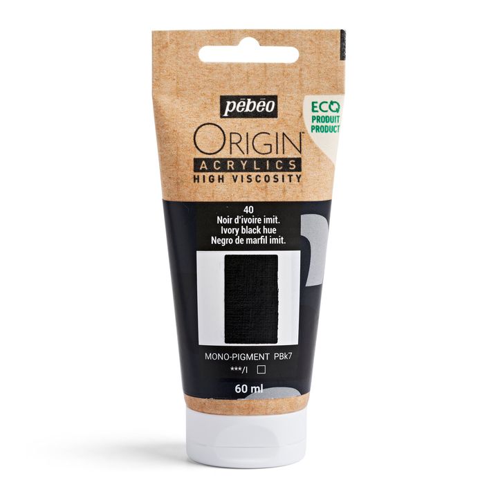 Pebeo ORIGIN akrilfesték 60 ml – elefántcsont fekete árnyalat