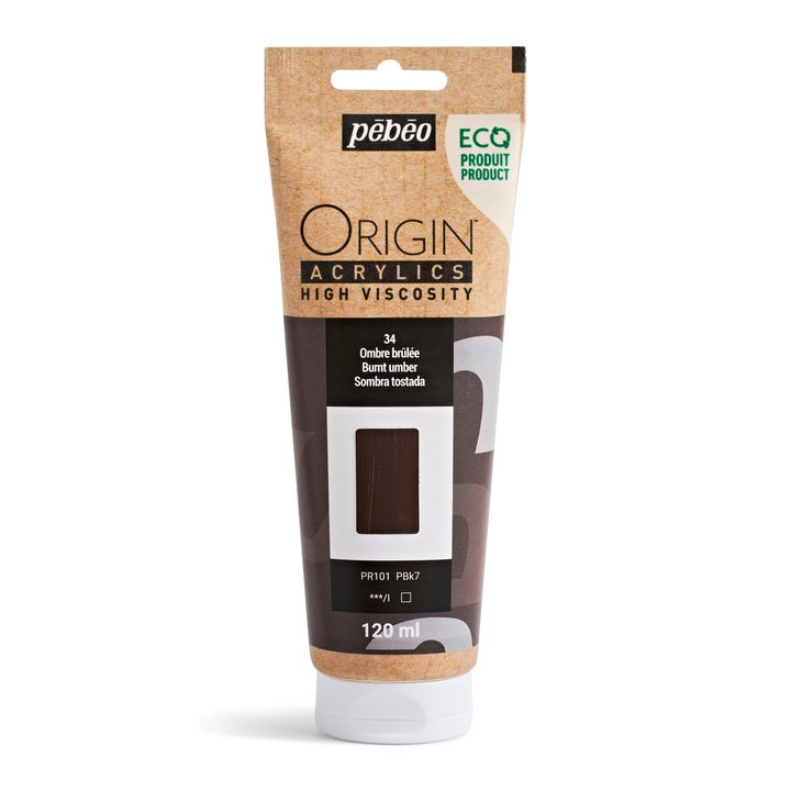 Pebeo ORIGIN akrilfesték 120 ml – égett umbra