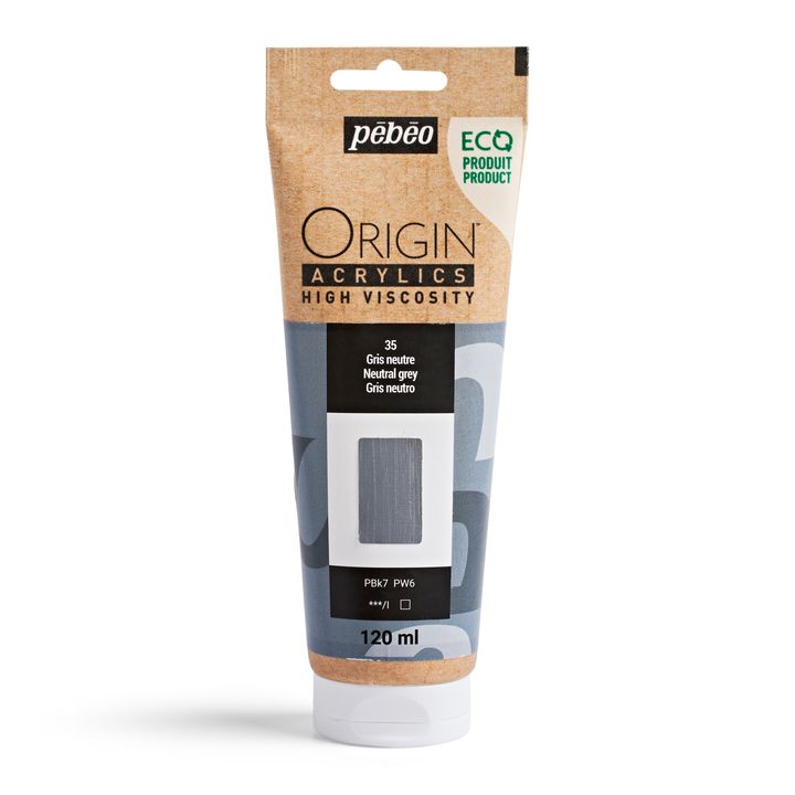 Pebeo ORIGIN akrilfesték 120 ml – Semleges szürke
