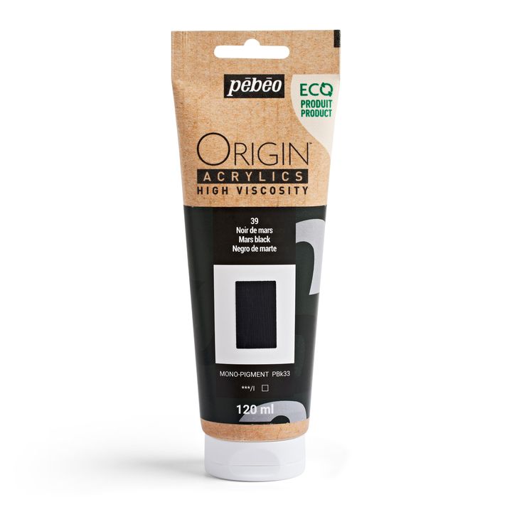 Pebeo ORIGIN akrilfesték 120 ml – Mars fekete