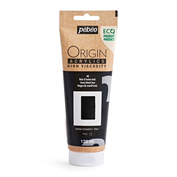 Pebeo ORIGIN akrilfesték 120 ml – elefántcsont fekete árnyalat