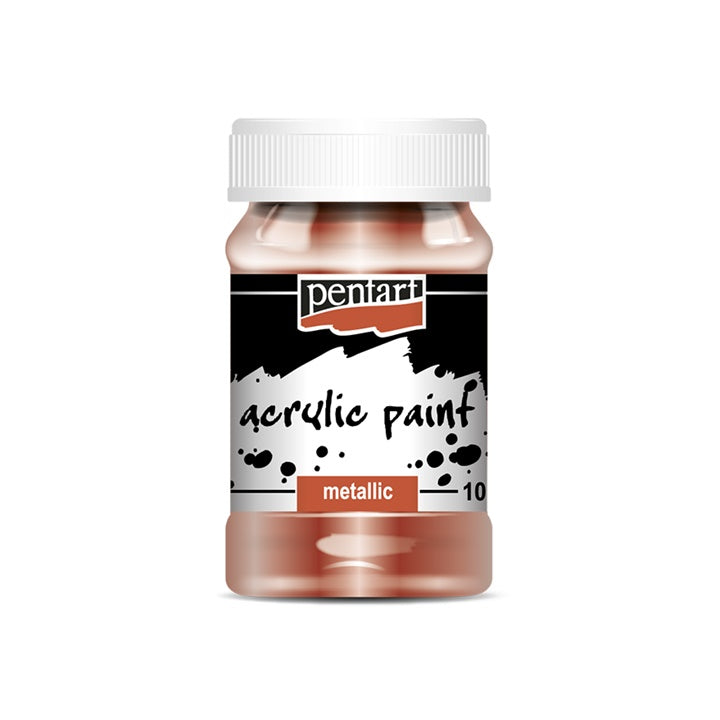 Metál akrilfesték - 100 ml – Bronz