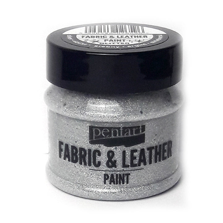 Festék textiliákra és bőrre Pentart 50 ml – Glittering silver