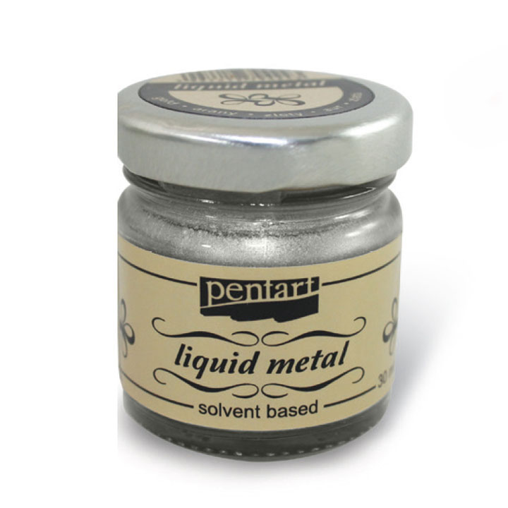 PENTART Folyékony fém- 30 ml – silver