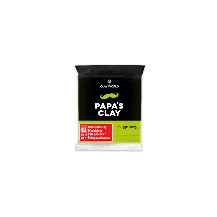 Papa's Clay Polymer Clay 60g – Neon sárga