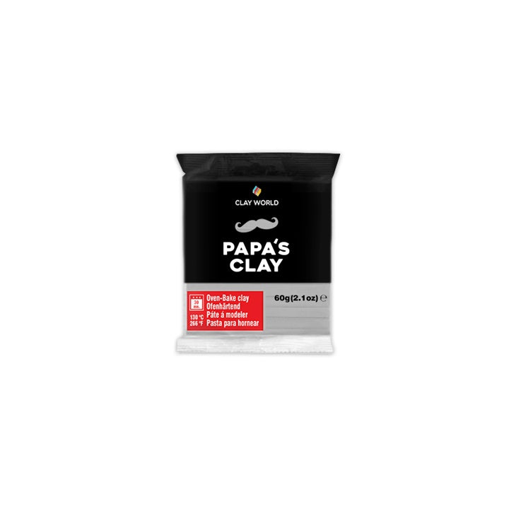 Papa's Clay Polymer Clay 60g – világosszürke