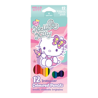 Colorino Hello Kitty háromszögletű színes ceruzák - 12 szín