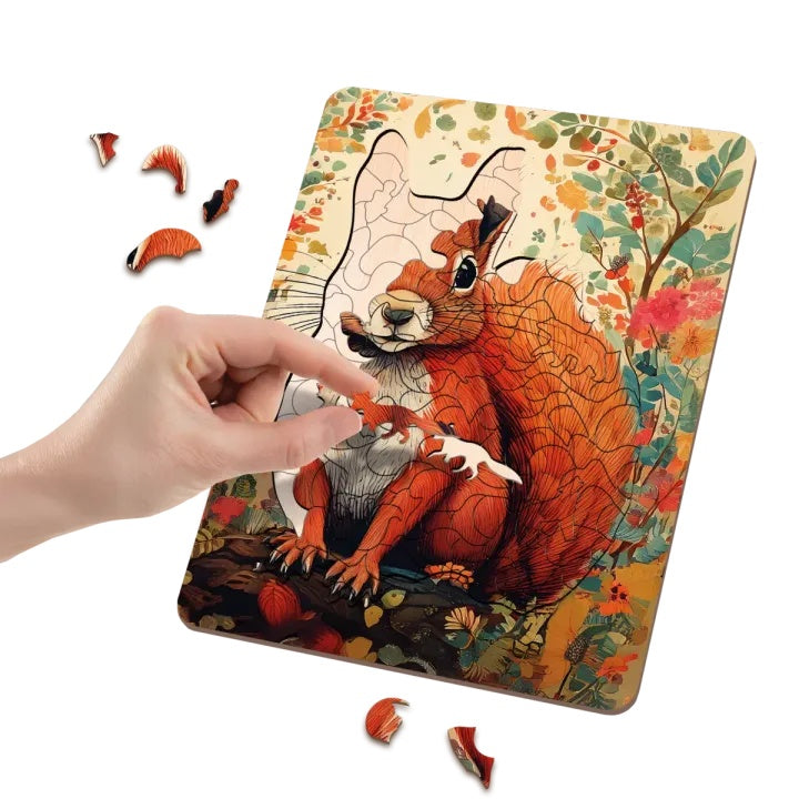 Fa puzzle Mókus 130db MOXY