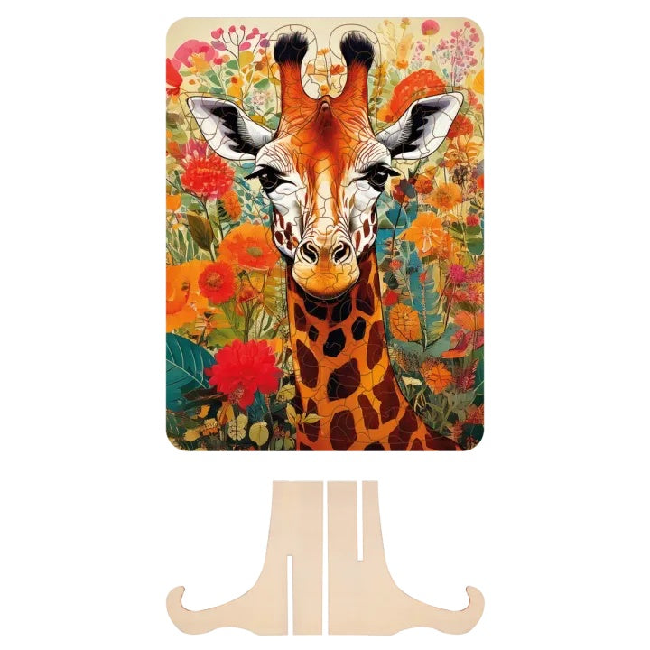 Fa puzzle Zsiráf 130 db