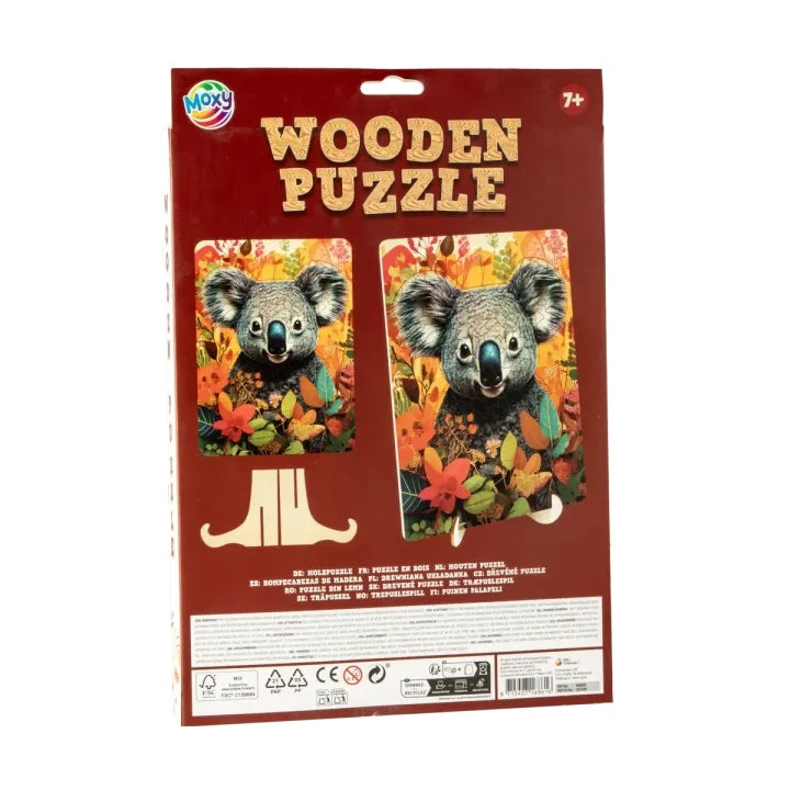 Fa puzzle Koala egyedi formák 130 db MOXY