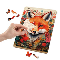 Fa puzzle Róka - 130 db egyedi forma a MOXY-tól