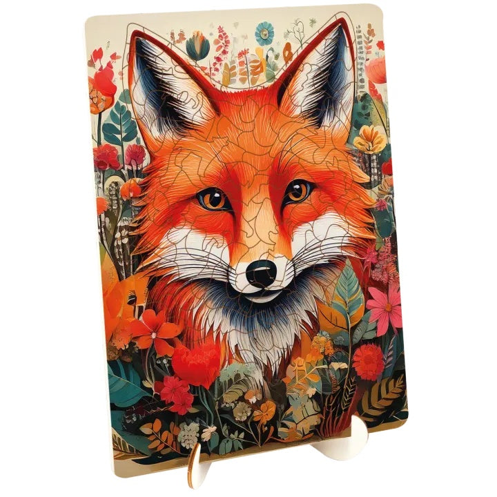Fa puzzle Róka - 130 db egyedi forma a MOXY-tól