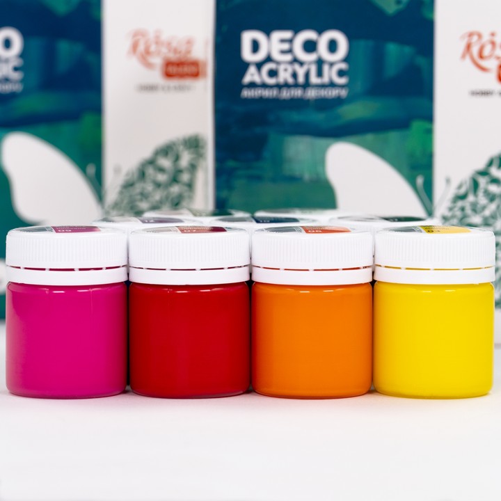 Matt akrilfesték dekorációhoz, 9x20ml ROSA TALENT