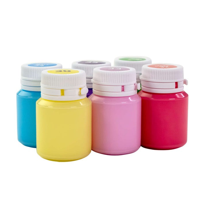 Matt akrilfesték dekorációhoz, pasztell színek, 6x20ml ROSA TALENT