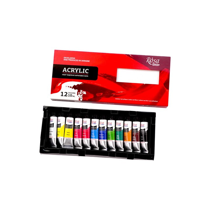 ROSA STUDIO akrilfesték készlet | 12x10 ml