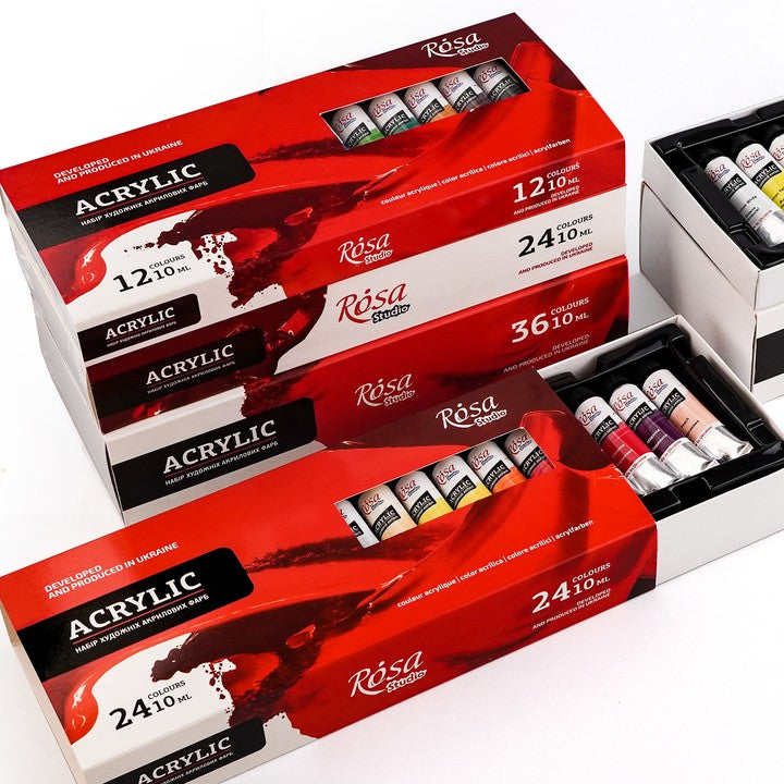 ROSA STUDIO akrilfesték készlet | 12x10 ml
